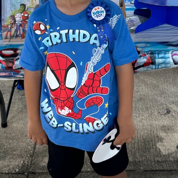 🕸️ Birthday Boy Shirt - Spider and his Amazing Friends - Picture 1 of 6